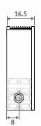 Jaga Strada  radiator 50 x 100 x 15 (1734 W bij 75/65/20&deg;C)