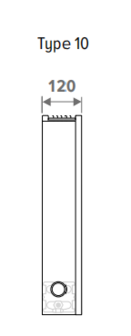 Jaga Strada   radiator 35 x 050 x 10 (449 W  bij regime 75/65/20&deg;C)
