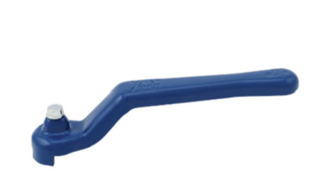 Lange alu hendel blauw voor Itap bolkraan 3/8&quot; en 1/2&quot;