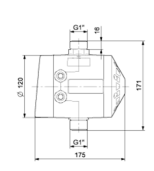 GRUNDFOS ELEKTRISCHE DRUKSCHAKELAAR PM2 MET KABEL &amp; STEKKER 96848740