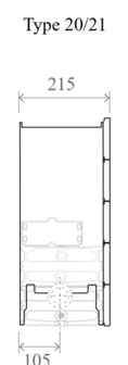 Jaga wandinbouw  Hybrid 30 x 140  x 21 ACO