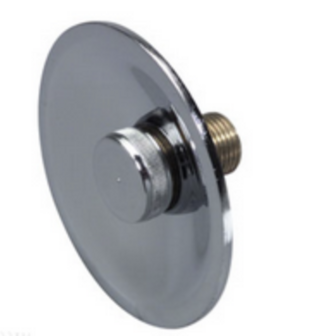 Gevelkom / Straatplaat Chroom met Aansluitnippel 