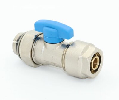 Collector Bolkraan 2-delig 1/2&quot; M - 18/2 VPE met O-ring - Blauw - rood - groen