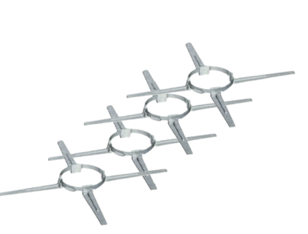 XP afstandhouders voor PP Flexibel 80 mm (set van 4 stuks)