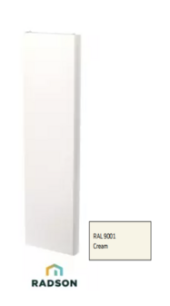 Radson Kos Verticale Radiator T22 H2100 B450 (1742 Watt)  RAL 9001  CREAM