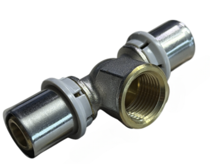 Begetube T Perskoppeling 26/3 x 1/2&quot;F x 26/3 - 338265656