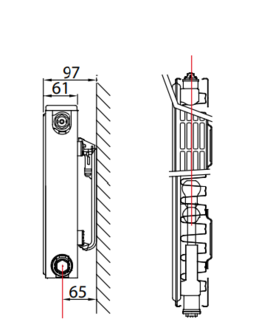 Stelrad paneelradiator Novello 8 T11 H600 L0800 (784 Watt)