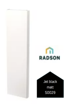 Radson Kos Verticale Radiator T22 H1950 B750 (2756 Watt)  S0029  JET BLACK matt 