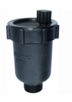 Kunststof automatische ontluchter  1/2&quot; voor dubbelwandige vloerverwarming Collector VVCK