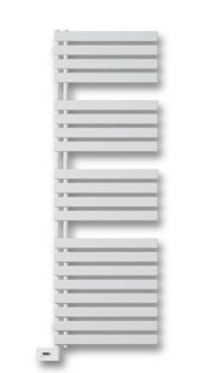 elektrische  handdoekradiator Vasco Aster HF-S EL  H1830  B450  (750  Watt)  RAL 9016 