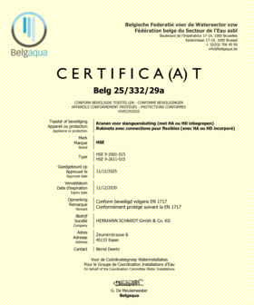 HSE Combinatiehoekstopkraan 1/2" + Rozet (Keuken, Wasplaats) - BELGAQUA