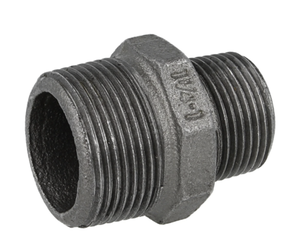 Verloop Nippel 1&frac14;" - 1"  MM Gietijzer Zwart  