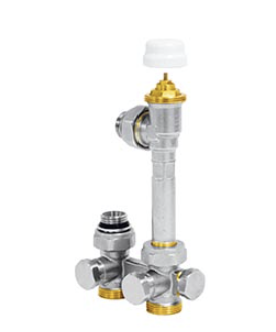 Jaga H ventielset   vloeraansluiting  EK  incl aansluitkoppelingen cu 12 mm