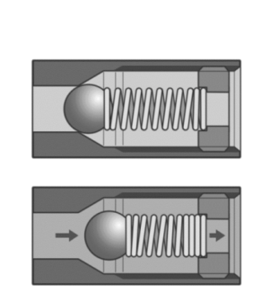 keerklep  met veer 3/8"  voor stookolie