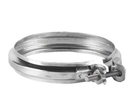 Concentrische klemband voor schouw  &oslash; 80/125 mm  PP/RVS voor binnen en buiten