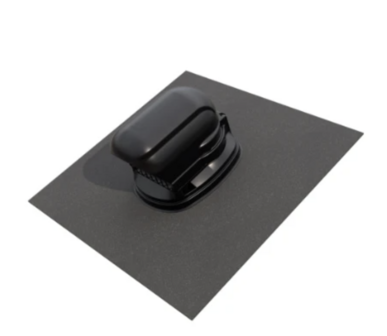 Ubbink Signo ge&iuml;soleerde kabeldoorvoer hellend pannendak 15-55&deg; - 120 mm - zwart