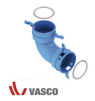 Vasco Klembocht 90&deg; - 75mm easyflow betonstortsysteem  11VE40262