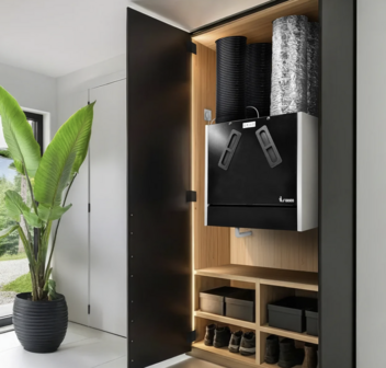 Vasco WTW-unit Vasco Boost  350m3/h  4 bovenaansluitingen  11VE00079