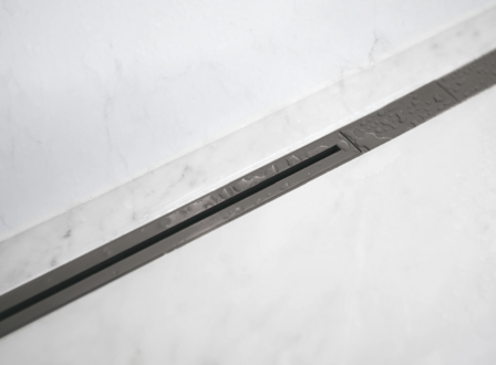 CarroDrain vloergoot Twiggi  XS LOW  80 TOT 110 CM  met SMOKE  Rooster