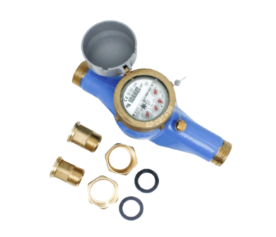 Waterteller 4/4 " koud water incl tellerkoppelingen