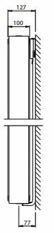 Stelrad Vertex Verticale radiator H1800 - T22 - L300 (1188 Watt) 