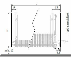 Jaga Strada  convector 35 x 060 x 10 (539 W  bij regime 75/65/20&deg;C)
