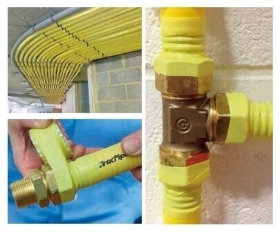 TracPipe Koppeling Voor Aardgas DN22 x 3/4"M