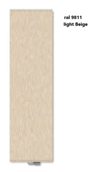 Vasco Niva N1L1 Verticale Design Radiator H1820 B520 (1128 Watt) -  RAL 9811 LIGHT BEIGE