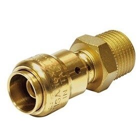 Comisa 3/4&quot;M - 20/2 mm Push-Fit Alupex steek Koppeling