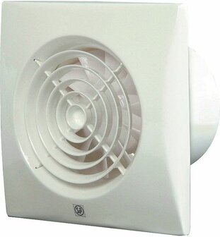 S&amp;P Silent 100 CZ Badkamerventilator Wit 12V