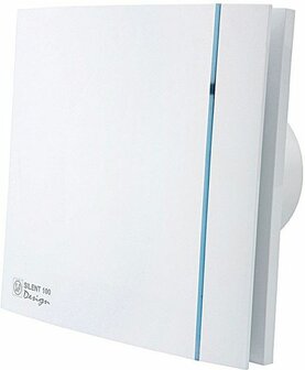 S&amp;P Silent 100 CZ Design Badkamerventilator wit 220V