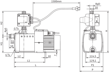 Wilo HiMulti 3C1-24 P pomp 