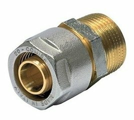 Comisa 1/2"M x 18/2 mm Alupex schroef / knel koppeling (ZONDER O-ring)