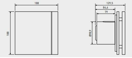 S&P Silent 100 CZ Design Badkamerventilator wit 220V