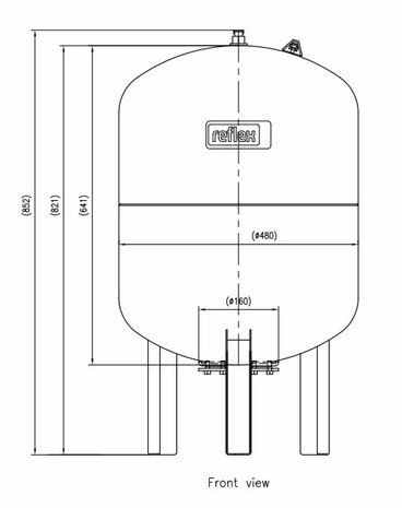 Reflex Expansievat Refix DE 100 liter / 4 bar (Sanitair)