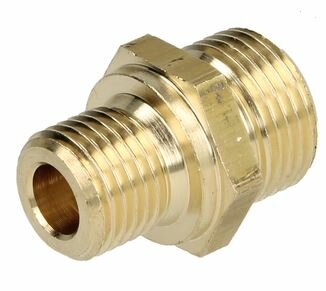 Konische nippel 3/8" - 1/4" voor stookolieflexibels (per stuk)