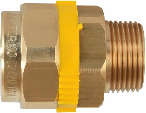 Koppeling 3/4" M x DN25 voor PKT Inox PLT Gasflexibel  DN25