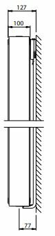 Stelrad Vertex Verticale radiator H2000 - T22 - L400 (1716Watt) 