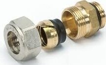 Begetube 1/2"M Met o-ring x 15 mm Klemkoppeling  401010512