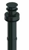 XP Aluslab schuins dak voor Concentrische Dakdoorvoer 80/125 mm  (PP/Staal)