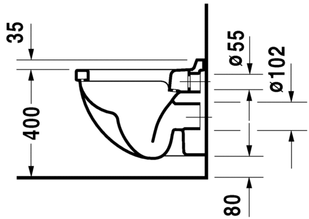 Duravit Starck 3 COMPACT Hang-WC + Softclose Zitting