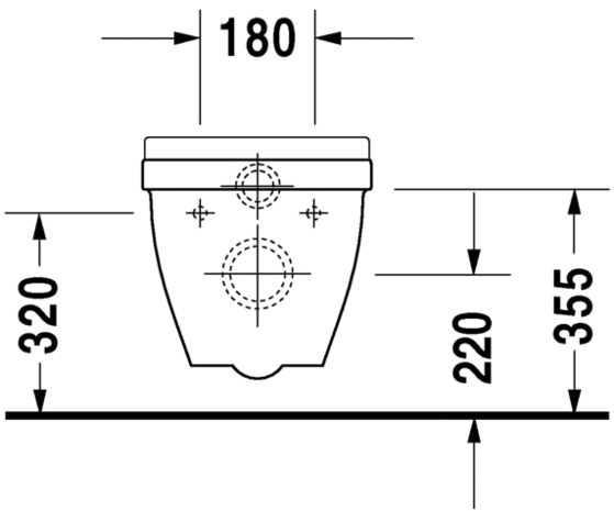 Duravit Starck 3 Hang-WC + Softclose Zitting