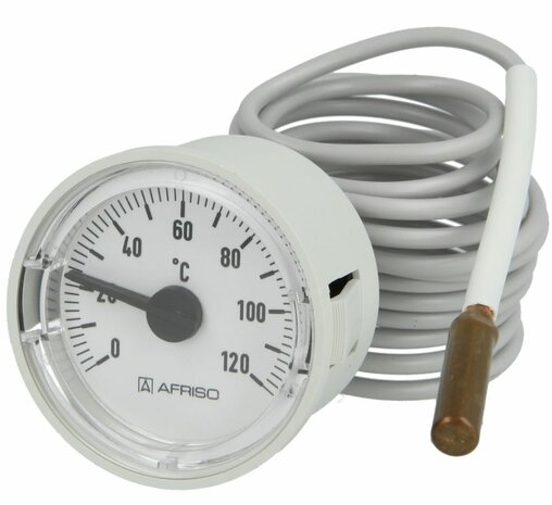 Thermometer Inbouw ø 40 mm met capillair 