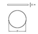 Dichtingsring voor Expo enkelwandige inox schouw  - Diameter 80mm