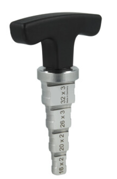 Kalibreer Apparaat Metaal Voor Alupex 4 Maten 16 - 20 - 26 - 32 mm
