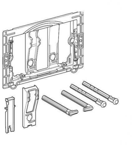 SET REGELTIGE DUWPLAAT Sigma GEBERIT UP320 (na 2008)  241874001