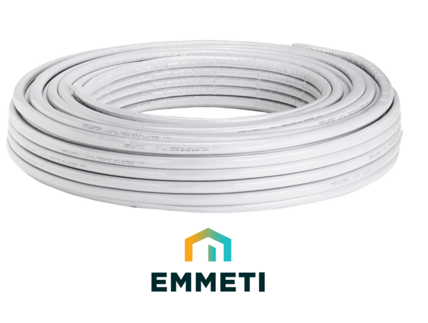 Gerpex  Emmeti meerlagenbuis Alupex  20/2 mm met witte isolatiemantel 6 mm (Rol 50 m )