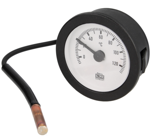 Thermometer Inbouw ø 58 mm met capillair 