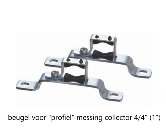 Enkele Collector Beugels 4/4" (Set van 2 stuks voor messing collector)