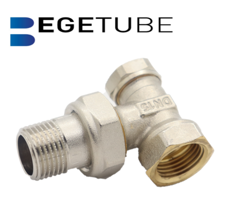 Begetube Haakse Retour radiator Koppeling 1/2" V - 150040026